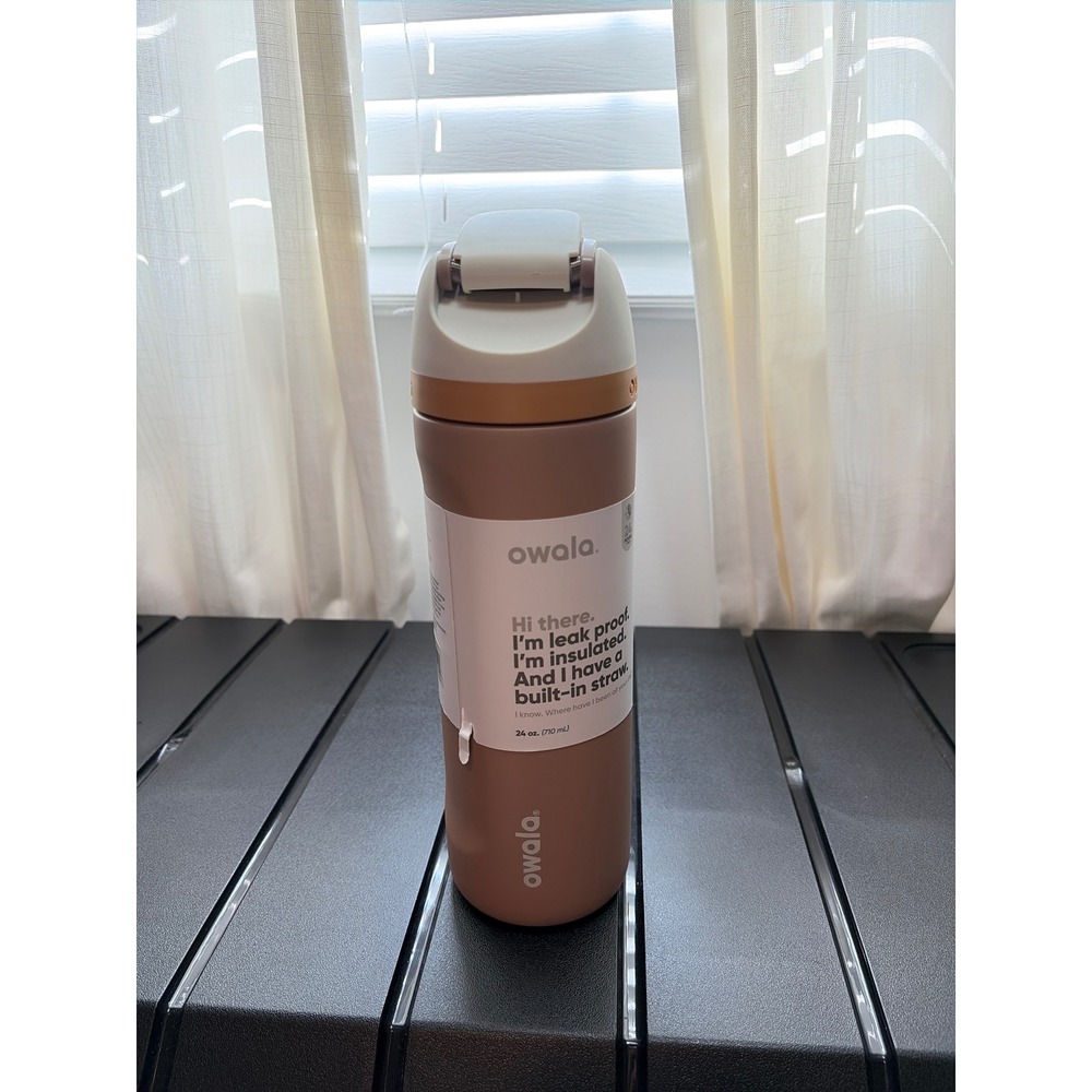 NWT 24oz Owala x Magnolia Hearth & Hand LIMITED EDT FreeSip BrownSugar SEE PICS